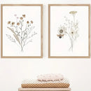 DecorBites™ Watercolor Flower Posters Set: Botanical Canvas Art