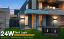 DecorBites™ Waterproof Aluminum LED Wall Lamp - Outdoor & Indoor Lighting