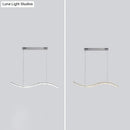 DecorBites™ Wavy K9 Crystal LED Pendant Lighting for Dining Room - Simplicity Island Ceiling Light