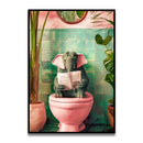 DecorBites™ Whimsical Cat Bathroom Wall Art Print