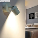 Modern ribbed white wall sconce lamp – bedroom warm white light