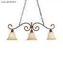DecorBites™ White Glass Bell Pendant Light - Classic Island Lighting with 3 Lights for Dining Room