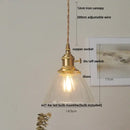 DecorBites™ White Glass LED Pendant Lights with Walnut Wood Details