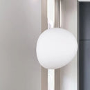 DecorBites™ White Glass Oval Ceiling Pendant Light - 6"/9"/12.5" Wide - Simple Style - 1 Light Hanging Lamp Kit