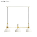 DecorBites™ White Metal Island Pendant Light with Modern 3 Downlights