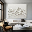 DecorBites™ White Mountain 3D Canvas Wall Art