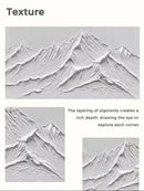 DecorBites™ White Mountain 3D Canvas Wall Art
