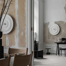 DecorBites™ White Nordic Bauhaus Round Lamp
