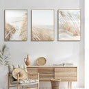 DecorBites™ White Seascape Canvas Set - Beach & Botanical Wall Art