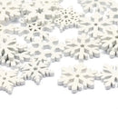 White Wooden Snowflake Vase