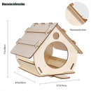 Natural light wood diy bird feeders garden outdoor aviary