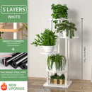 DecorBites™ Wooden Flower Plant Stand Shelf - 4/5/6 Tier