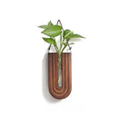DecorBites™ Wooden Flower Vase Wall Mount Holder