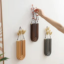 DecorBites™ Wooden Flower Vase Wall Mount Holder