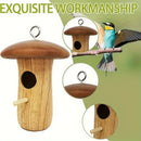 DecorBites™ Wooden Hanging Hummingbird House Feeder