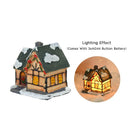 DecorBites™ Wooden LED Light House Christmas Decorations
