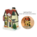 DecorBites™ Wooden LED Light House Christmas Decorations