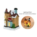 DecorBites™ Wooden LED Light House Christmas Decorations