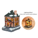 DecorBites™ Wooden LED Light House Christmas Decorations