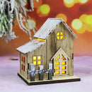 DecorBites™ Wooden LED Light House Christmas Decorations