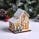 DecorBites™ Wooden LED Light House Christmas Decorations