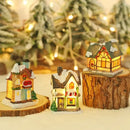 DecorBites™ Wooden LED Light House Christmas Decorations