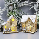 DecorBites™ Wooden LED Light House Christmas Decorations