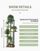 DecorBites™ Wooden Plant Stand Shelf Tiered Flower Pot Display