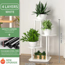 DecorBites™ Wooden Plant Stand Shelf Tiered Flower Pot Display