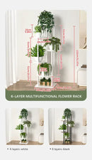 DecorBites™ Wooden Plant Stand Shelf Tiered Flower Pot Display