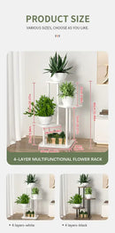 DecorBites™ Wooden Plant Stand Shelf Tiered Flower Pot Display