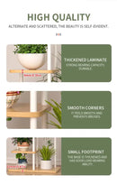 DecorBites™ Wooden Plant Stand Shelf Tiered Flower Pot Display