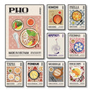 DecorBites™ World Cuisine Canvas Print for Home Decor