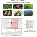 DecorBites™ Wrought Iron Bird Cage for Conures, Lovebirds - 30 Inch