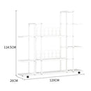 DecorBites™ Wrought Iron Plant Stand with Wheels