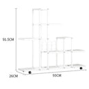 DecorBites™ Wrought Iron Plant Stand with Wheels