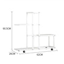 DecorBites™ Wrought Iron Plant Stand with Wheels
