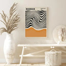 Minimalist yayoi kusama floral canvas wall art living room set