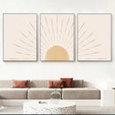 DecorBites™ Yellow Sun Rising Horizon Wall Art