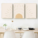 DecorBites™ Yellow Sun Rising Horizon Wall Art