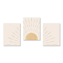 DecorBites™ Yellow Sun Rising Horizon Wall Art