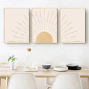 DecorBites™ Yellow Sun Rising Horizon Wall Art