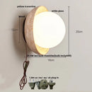 DecorBites™ Yellow Travertine LED Wall Sconce with Nordic Modern Glass Design