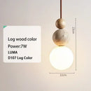 DecorBites™ Yellow Travertine Pendant Light for Kitchen Island