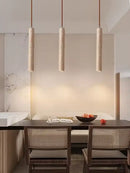 DecorBites™ Yellow Travertine Pendant Light for Kitchen Island
