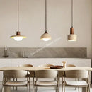 DecorBites™ Yellow Travertine Pendant Light for Kitchen Island