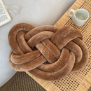 DecorBites™ Blue Handmade Knot Throw Pillows for Couch - Soft Decorative Comfort Pillow