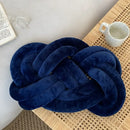 DecorBites™ Blue Handmade Knot Throw Pillows for Couch - Soft Decorative Comfort Pillow