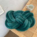 DecorBites™ Blue Handmade Knot Throw Pillows for Couch - Soft Decorative Comfort Pillow