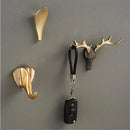 DecorBites™ Brass Wall Mount Robe Hooks for Bathroom and Door - Towel, Hat, Coat Holder